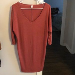 Quarter length sleeve dress
